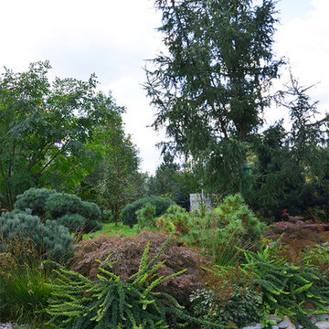 Ландшафтный сад с прудом в КП "Европа"