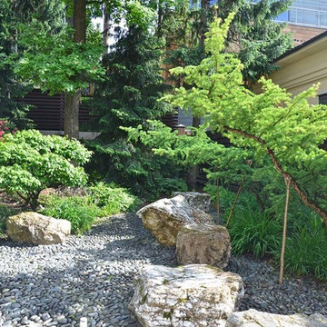 Сад с японским характером в КП Ландшафт