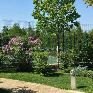 Современный сад в КП "Бенелюкс" вилла 1