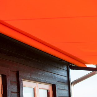 Idee per un patio o portico scandinavo
