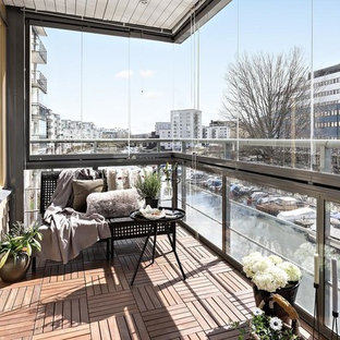Foto di una veranda scandinava