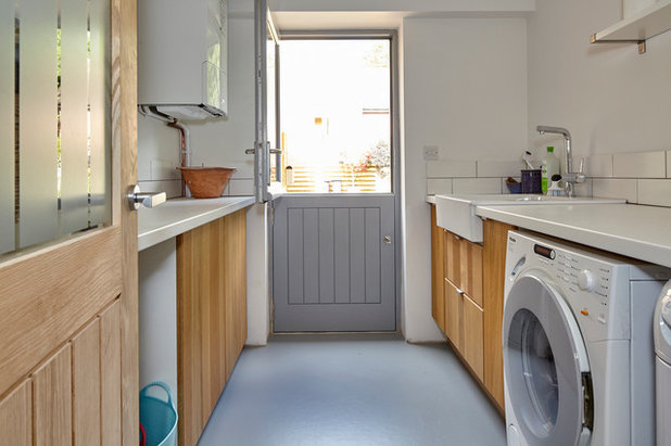 Contemporary Laundry Room by Lucy Crockett Design