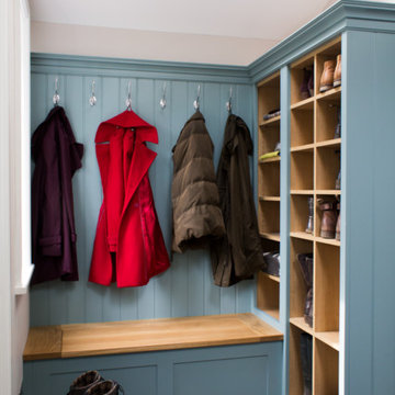 Culshaw modular Boot room in Oval Room Blue