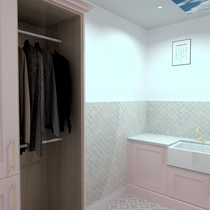 75 Most Popular 75 Beautiful Laundry Room with Pink Floor Ideas