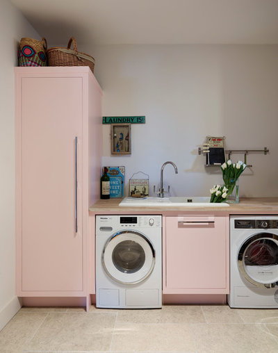 Transitional Laundry Room by Harvey Jones Kitchens