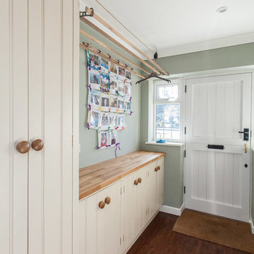 kitchen and utility room in 80's home