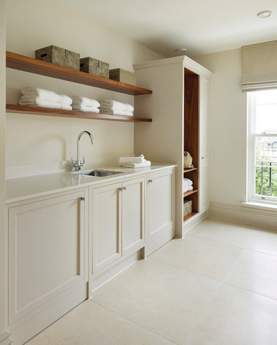 Transitional Laundry Room by Charles Yorke