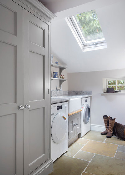 Transitional Laundry Room by Lewis Alderson & Co.