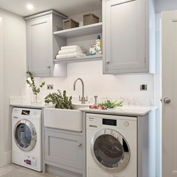 Light Grey Utility Room by The Secret Drawer