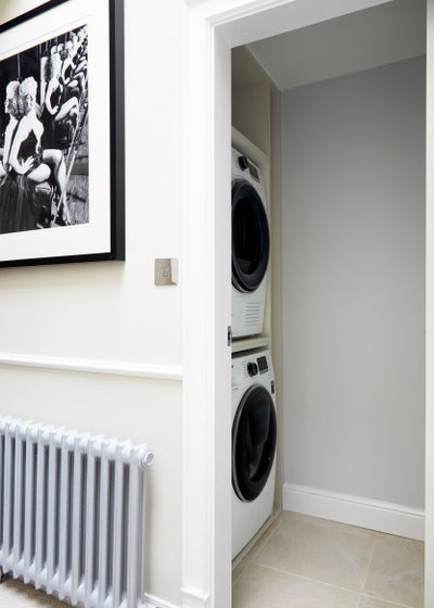 Transitional Laundry Room by Kia Designs