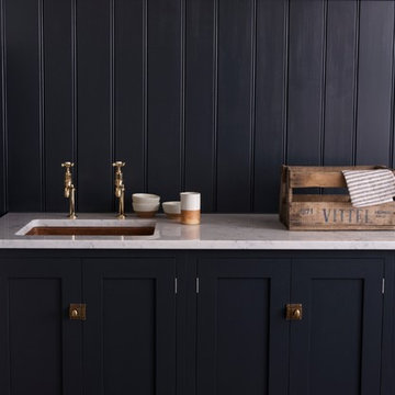 The Pantry Blue Utility Room by deVOL