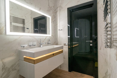 Contemporary bathroom in Saint Petersburg.