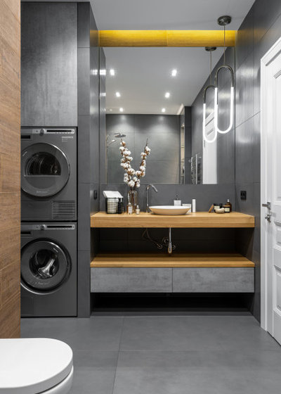 Современный Ванная комната by Дизайн студия “Нечаев и Сенчугов”