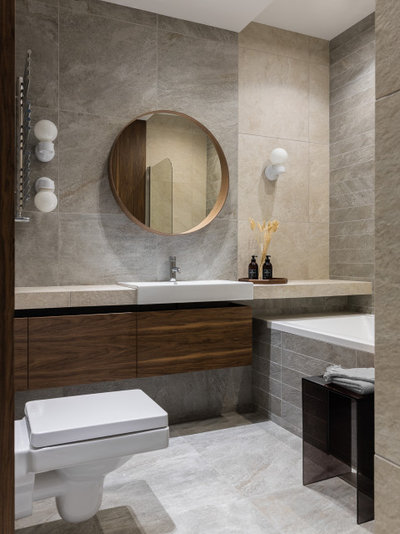 Современный Ванная комната by Архитектурная студия QUADRUM