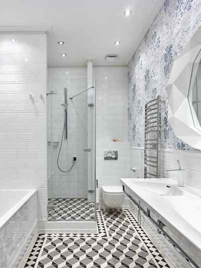 Неоклассика Ванная комната by Ariana Ahmad Interior Design