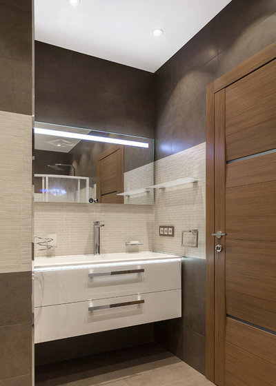 Современный Ванная комната by Flats Design / Евгения Матвеенко