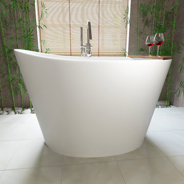 Сидячая каменная ванна в японском стиле TrueOfuro от EL MODERN