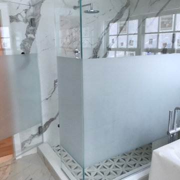 Steam shower door