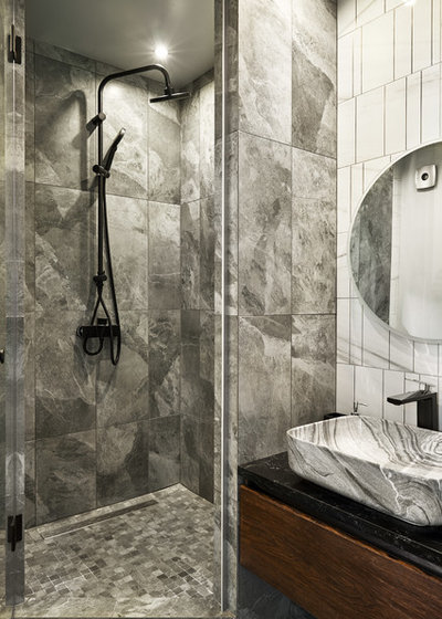 Современный Ванная комната by Дизайн студия “Нечаев и Сенчугов”