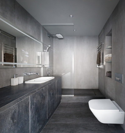 Современный Ванная комната by BHD-Studio