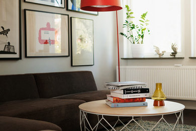 Midcentury living room in Stockholm.