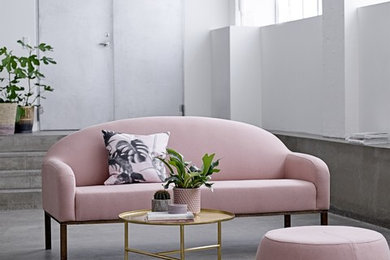 Härlig rosa soffa från Bloomingville