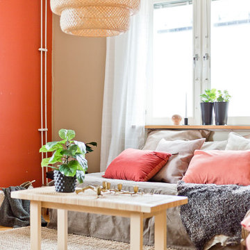 Hel styling av orenoverad bostad