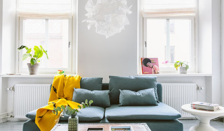 Houzz Швеция: Винтаж и минимализм в квартире в Гетеборге