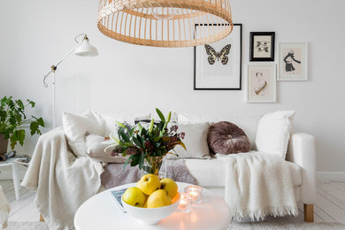 Inspiration for a scandi living room in Gothenburg.