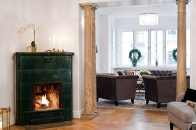 Traditional living room in Stockholm.