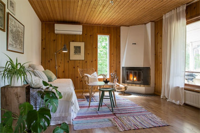 Стильный дизайн: гостиная комната в стиле кантри - последний тренд