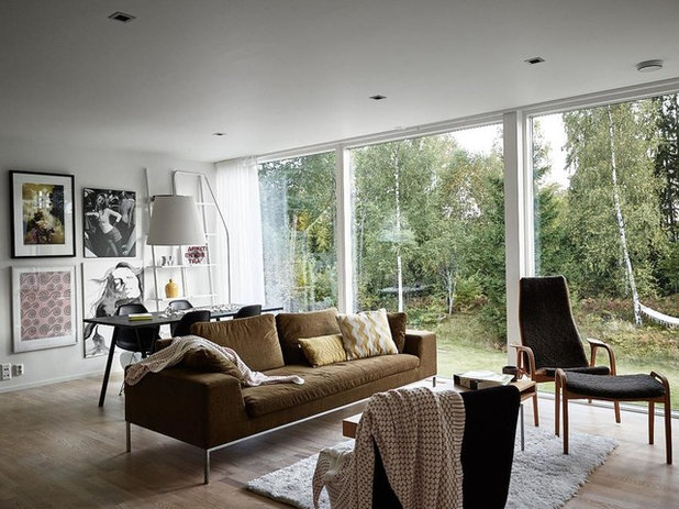 Modern Living Room by Svensk Fastighetsförmedling