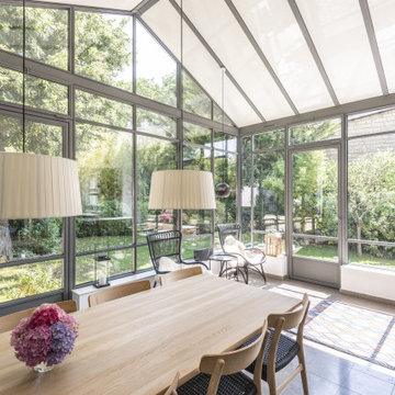 Extension de maison ouvrant sur jardin