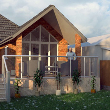Proposed extension with veranda