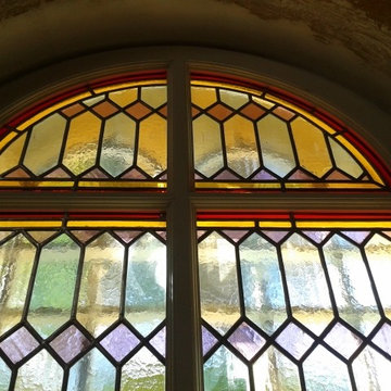Restauration de vitraux dans un domaine de Chateauneuf du Pape