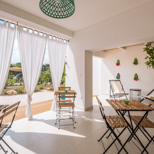 Esempio di una veranda country