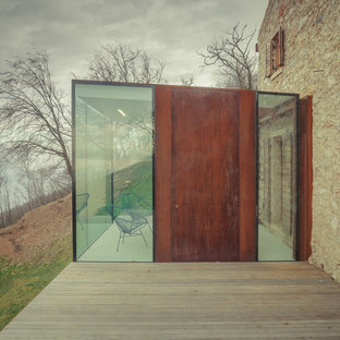 Esempio di una veranda scandinava