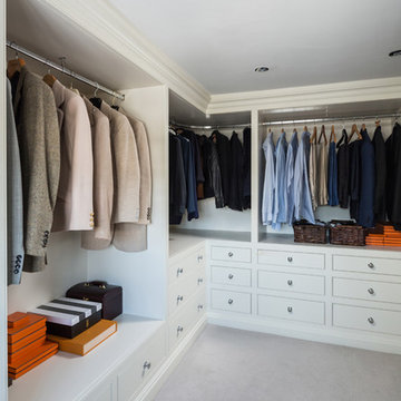 Bespoke his and hers dressing room