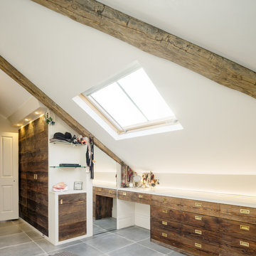 Bespoke Wardrobes for Loft Conversion - Beekeeper's Barn Wood