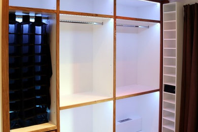 This is an example of a contemporary wardrobe in Buckinghamshire.