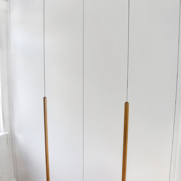Contemporary Bedroom cupboards with routered handles – Scandi range