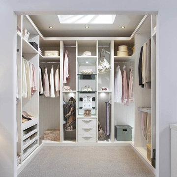 Luxury high end walk-in wardrobe
