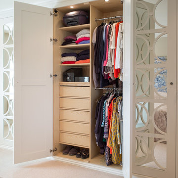 Mirrored Wardrobes with Fretwork