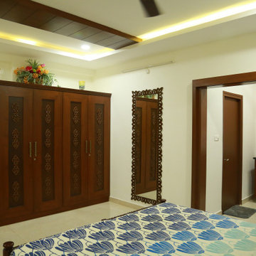 Ms. Sujatha's 4500 sqft  Luxury Villa in Indian Classic Interiors