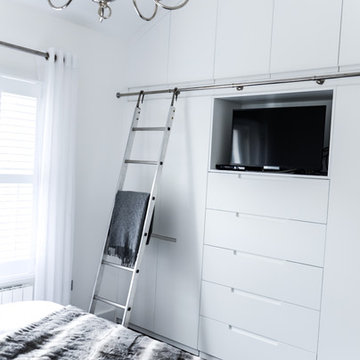 WARDROBE with tall sloping ceiling