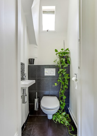 Contemporary Powder Room by Aye Design