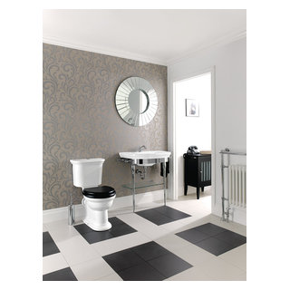 Colonnes lavabo Rétro - Midcentury - Powder Room - Paris - by CASCADE –  Salles de bains et Cuisines | Houzz