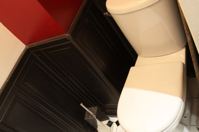 リヨンにあるエクレクティックスタイルのおしゃれなトイレ・洗面所の写真