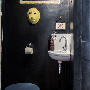 Réalisation d'un WC et toilettes bohème.