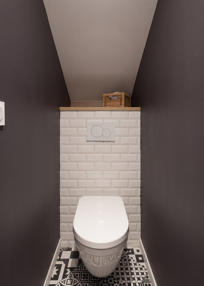 Industriel Toilettes by Prisca Pellerin Architecture & Intérieur
